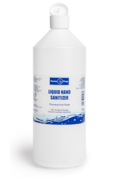 1l flip top sanitiser liquid