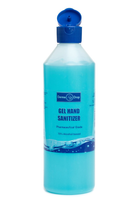 500ml sanitiser gel disc top